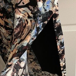 Women with Control  (QVC) 2-piece Dress with black cropped stretch pants.